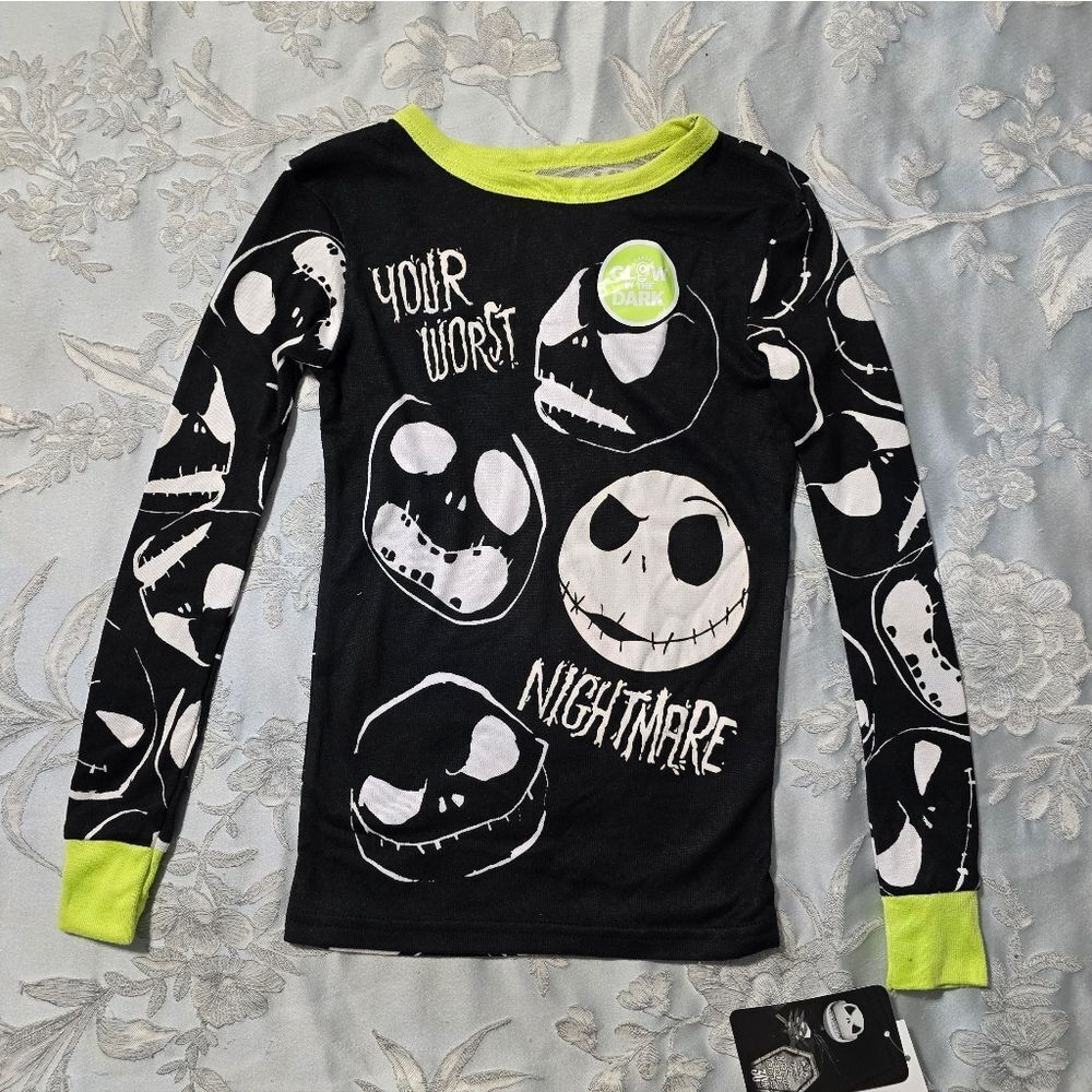 Nwt The Nightmare Before Christmas Jack Skellington Boy's Pajama Top,  Size 8